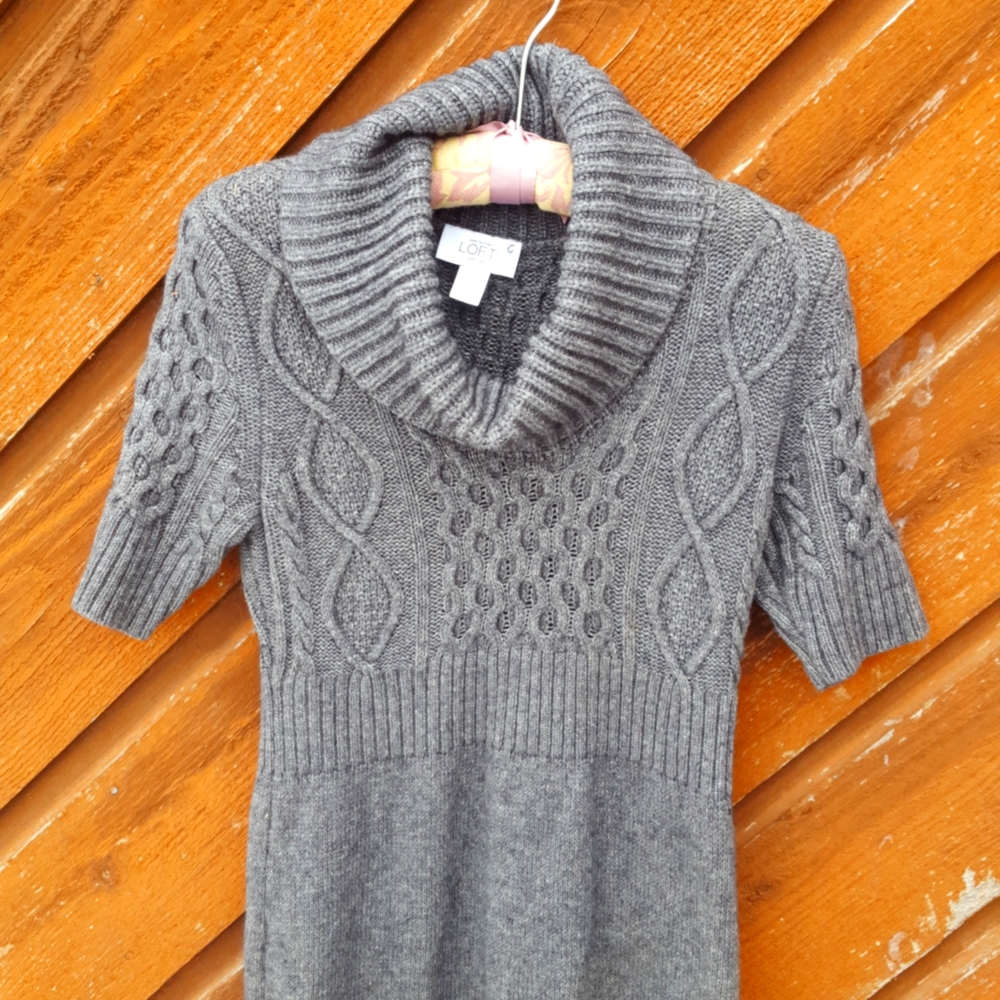 Ann Taylor Loft (petite) Mini Sweater Dress